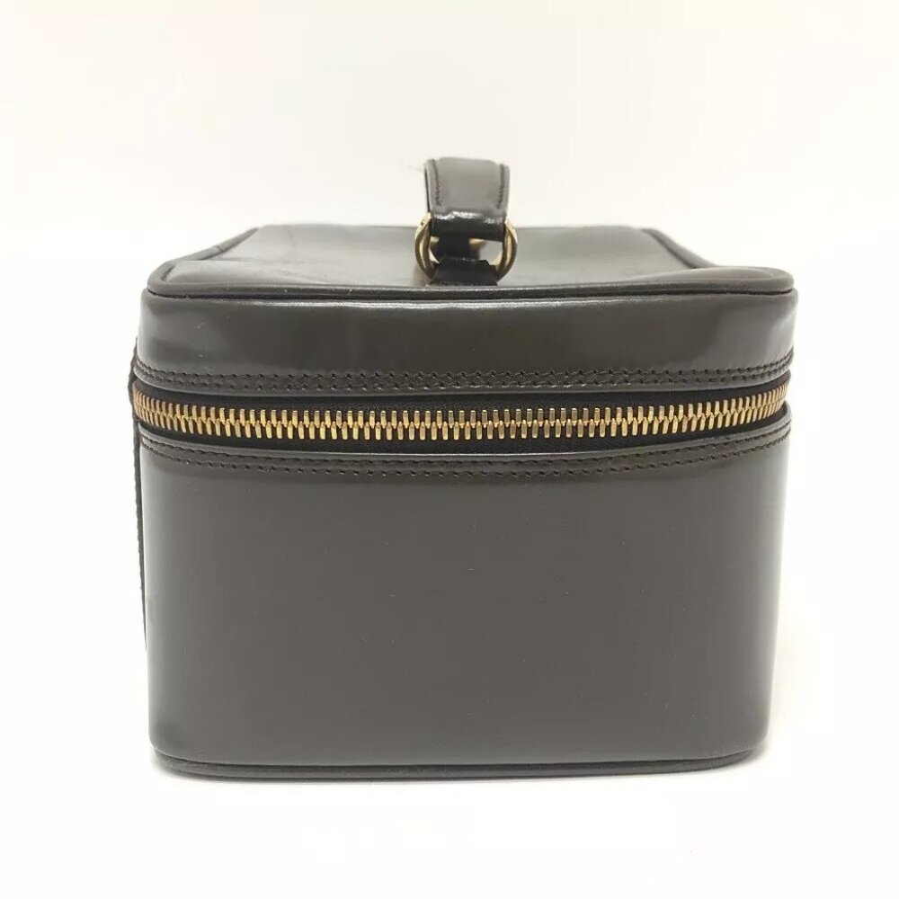 GUCCI 032.1956 Old Gucci Bamboo Hand Bag Pouch Vanity bag Brown/GoldHardware - Picture 4 of 16